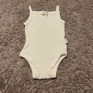 Jamie Kay white ribbed bodysuit 0-3